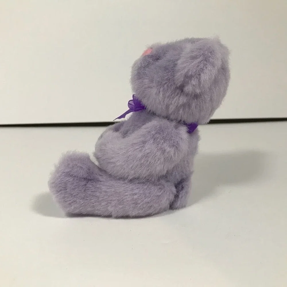 Russ Berrie Lil Scribe Purple Teddy Bear Plush 28869 Lavender Vintage 5 inch